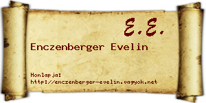 Enczenberger Evelin névjegykártya