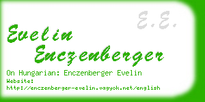 evelin enczenberger business card